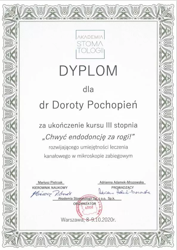 <span>Dorota Pochopień</span><br/>lekarz stomatolog Stomatolog Tatra-Med Zakopane