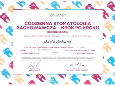 <span>Dorota Pochopień</span><br/>lekarz stomatolog Stomatolog Tatra-Med Zakopane