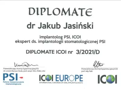 <span>Jakub Jasiński</span><br/>chirurg stomatolog Stomatolog Tatra-Med Zakopane